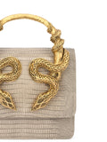 Roberto Cavalli Snake Embellished Snake Skin Shoulder Bag — Same as shown — Size One Size — Top View
