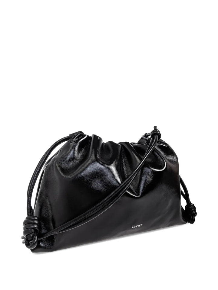 Loewe Large Flamenco Knotted Leather Shoulder Bag — Same as shown — Size One Size — Back View