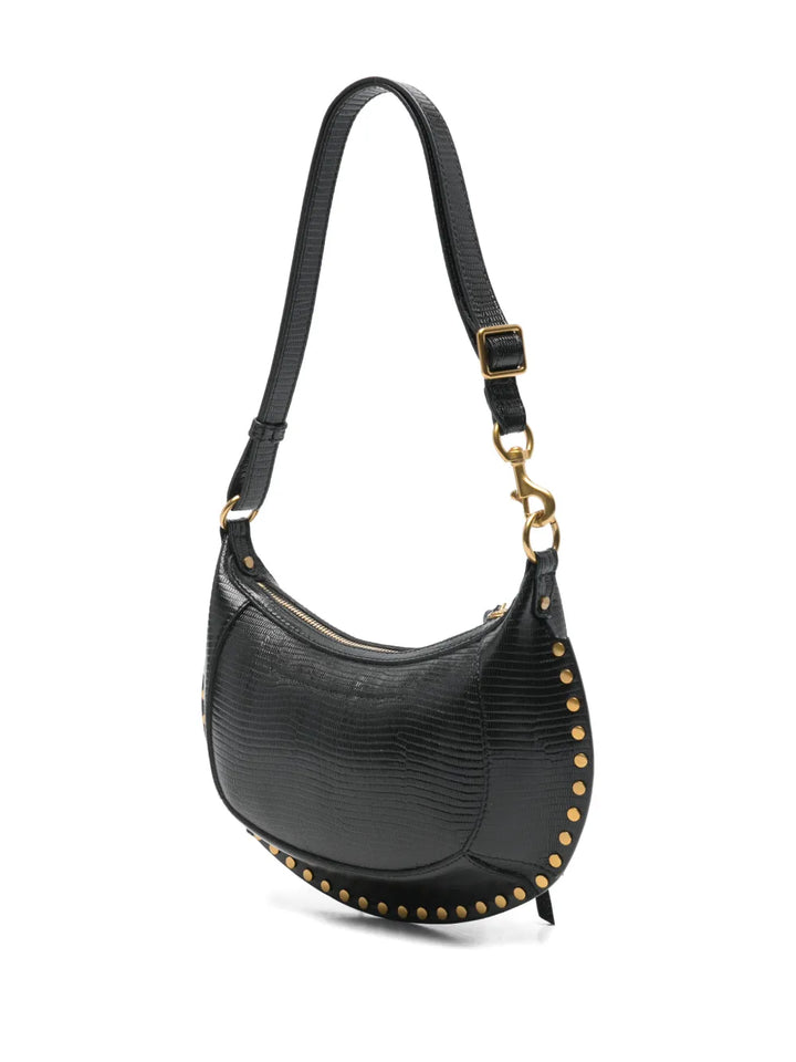 Isabel Marant Oskan Lizard Effect Studded Shoulder Bag — Same as shown — Size One Size — Back View