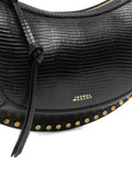 Isabel Marant Oskan Lizard Effect Studded Shoulder Bag — Same as shown — Size One Size — Top View