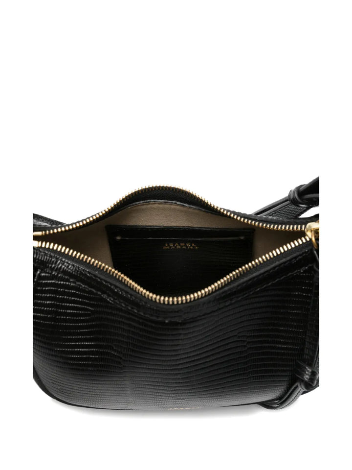Isabel Marant Oskan Lizard Effect Studded Shoulder Bag — Same as shown — Size One Size — Detail View