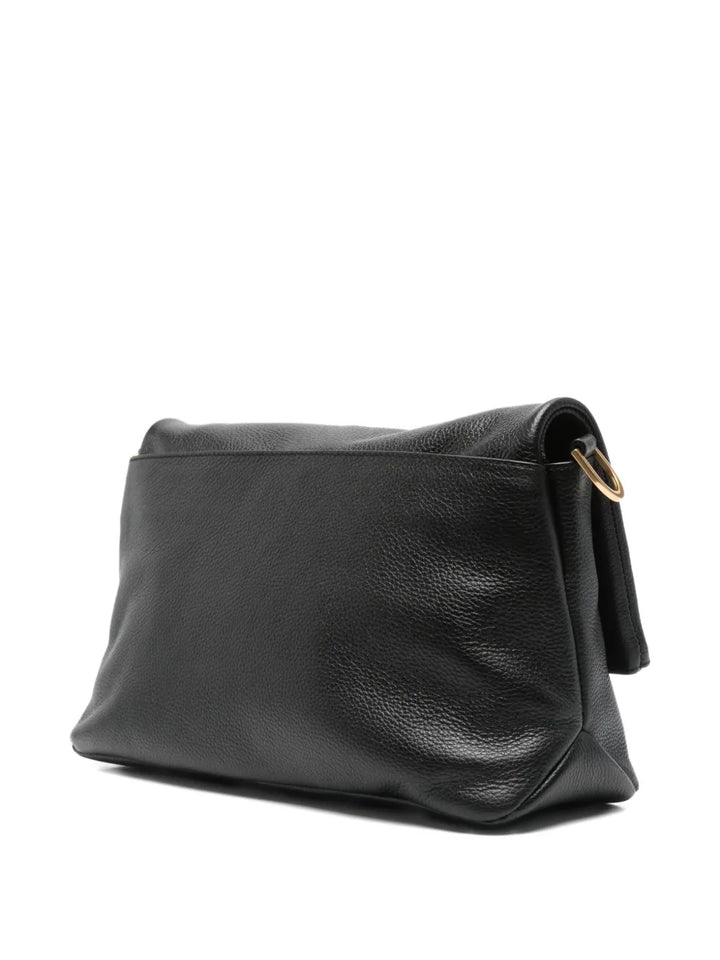 Zadigvoltaire Rocky Grained Leather Shoulder Bag — Same as shown — Size One Size — Back View