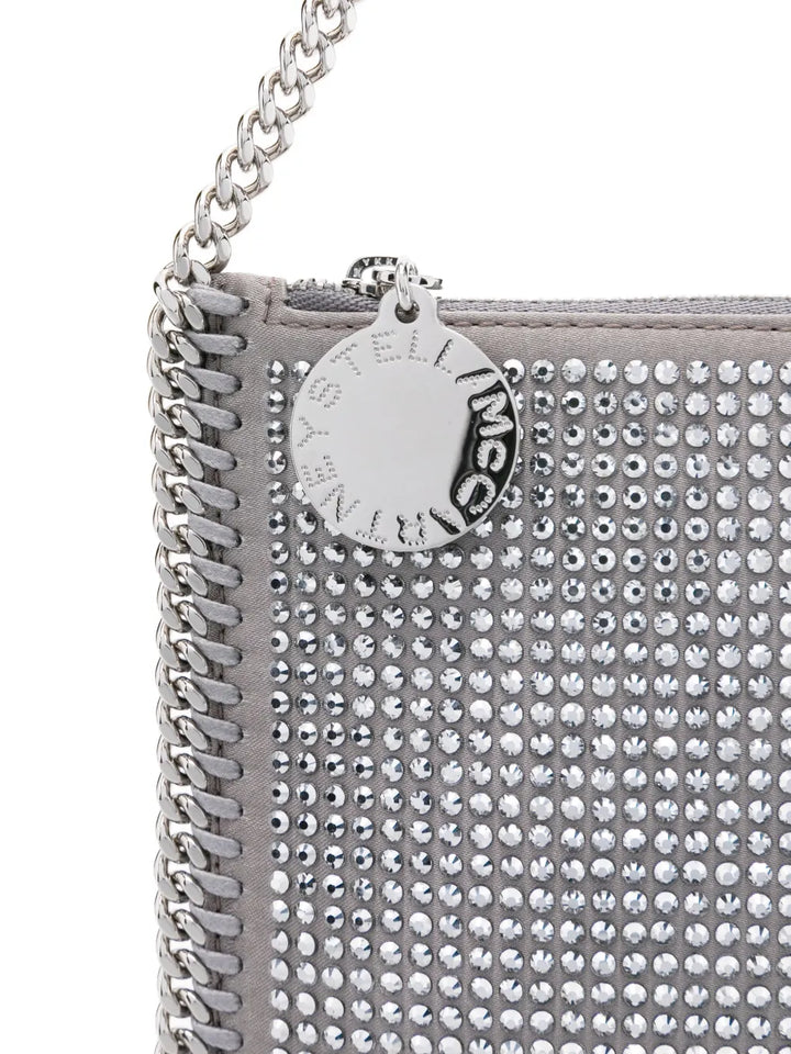 Stella Mccartney Falabella Pochette Crystal Embellished Chain Shoulder Bag — Same as shown — Size One Size — Top View