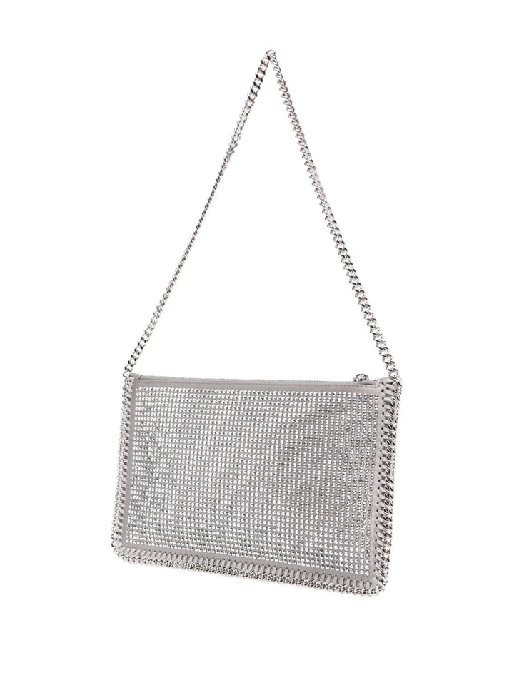 Stella Mccartney Falabella Pochette Crystal Embellished Chain Shoulder Bag — Same as shown — Size One Size — Back View