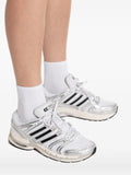 adidas Adistar Control 5 Silver Metallic Black Sneakers — Grey — Size US M 4.5 - US W 6 — Detail View
