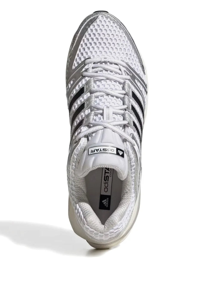 adidas Adistar Control 5 Silver Metallic Black Sneakers — Grey — Size US M 4.5 - US W 6 — Side View