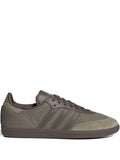 adidas Samba Og Orbit Green Cargo Brown Sneakers — Olive Green — Size US M 11 - US W 12.5 — Front View