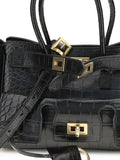 Balenciaga Crocodile Effect Top Handle Shoulder Bag — Same as shown — Size One Size — Top View