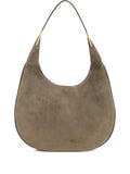 Savette Suede Crescent Shoulder Bag — Same as shown — Size One Size — Front View