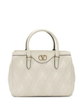 Valentino Garavani V Logo Quilted Shoulder Bag — Same as shown — Size One Size — Front View