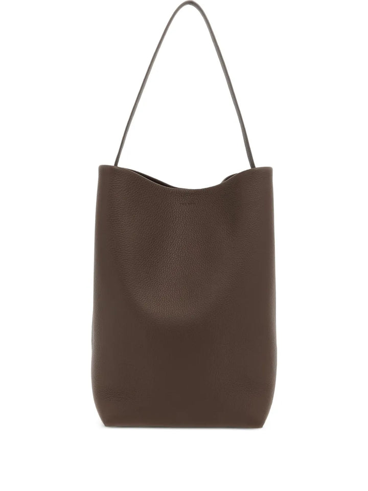 The Row Ns Park Grain Leather Shoulder Bag — Same as shown — Size One Size — Front View