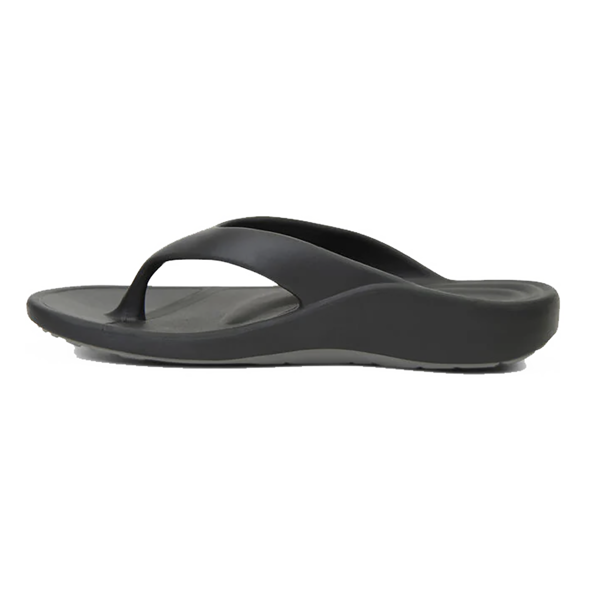 Aetrex Maui Thong — Black — Size D — Width 7 — Side View