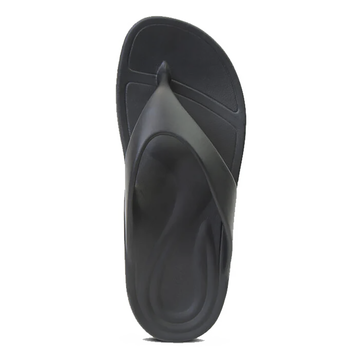 Aetrex Maui Thong — Black — Size D — Width 7 — Back View