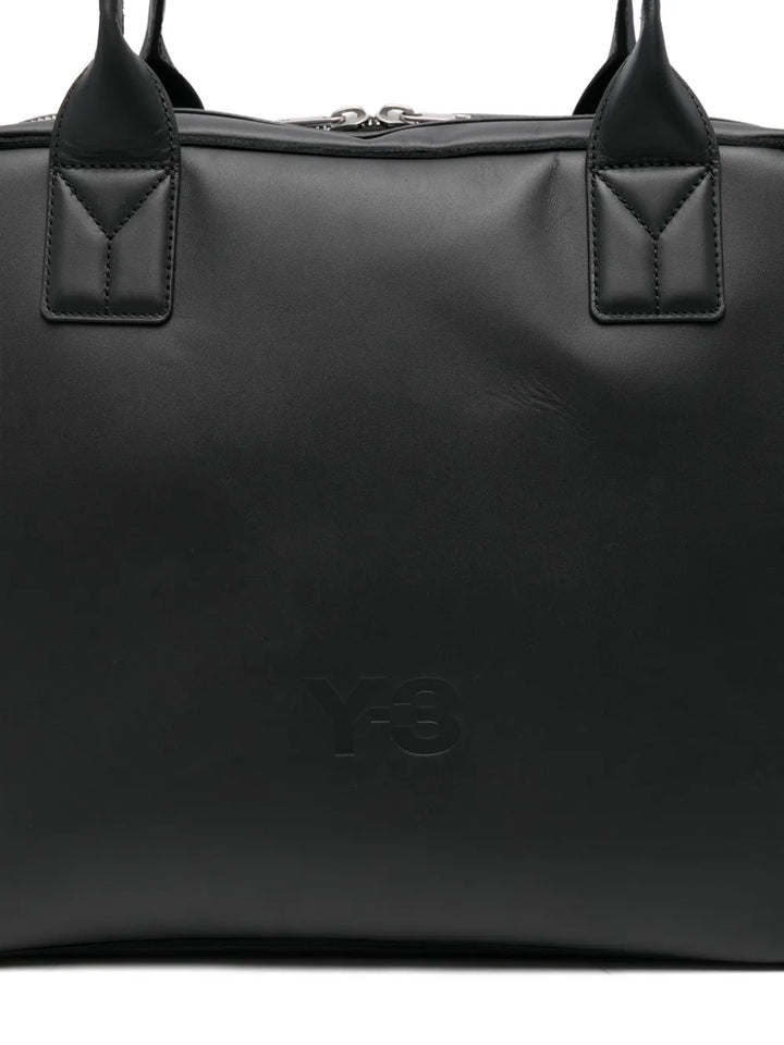 Y 3 Medium Debossed Logo Shoulder Bag — Same as shown — Size One Size — Back View