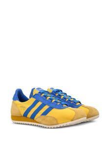 adidas Sl 72 Three-Stripe Sneakers — Yellow — Size US M 9 - US W 10.5 — Top View