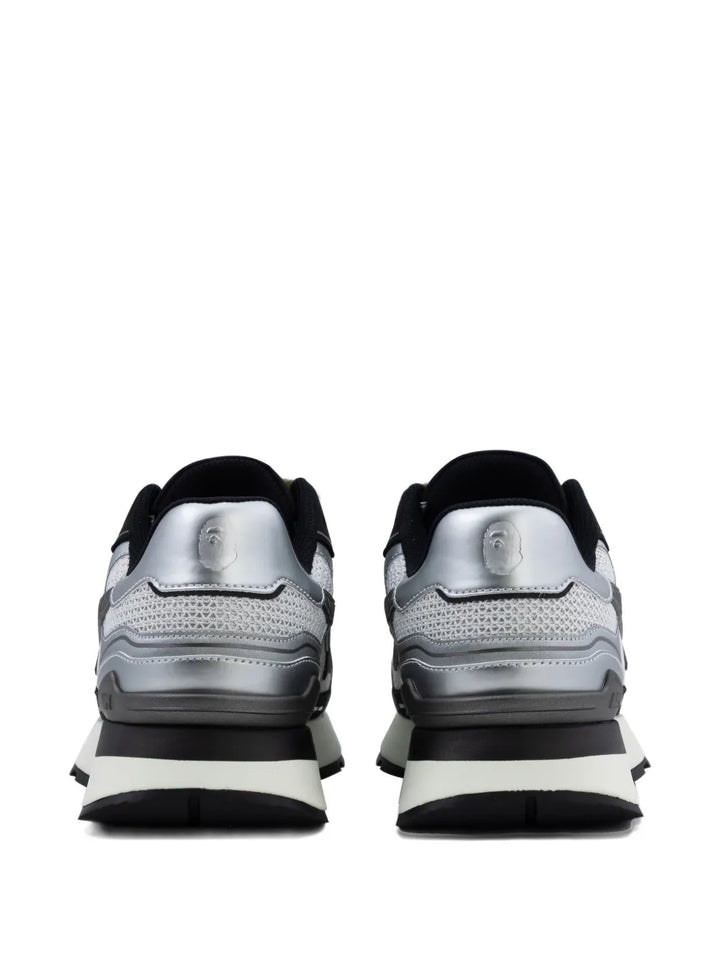 A Bathing Ape?Star-Lightning Low-Tops — Black — Size US M 5.5 - US W 7 — Back View