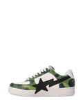 A Bathing Ape?Camouflage Star Sneakers — Green — Size US M 11 - US W 12.5 — Back View