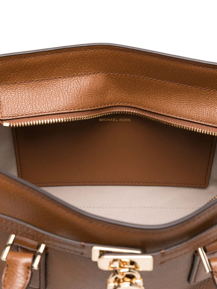 Michael Michael Kors Top Handle Leather Shoulder Bag — Same as shown — Size One Size — Detail View