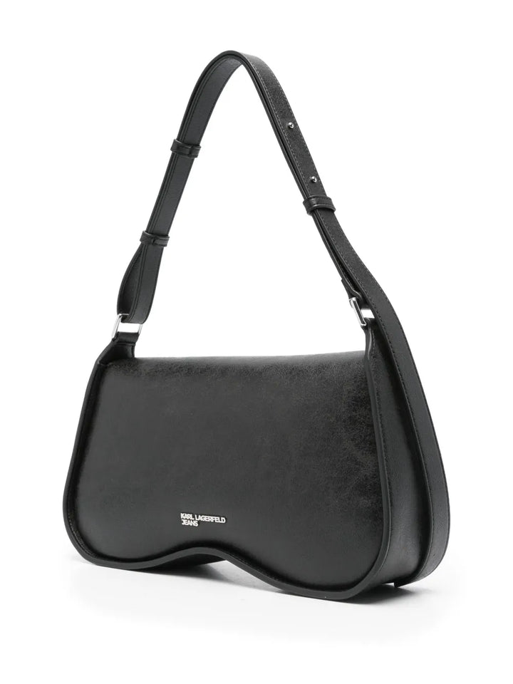 Karl Lagerfeld K Logo Curved Shoulder Bag — Same as shown — Size One Size — Back View