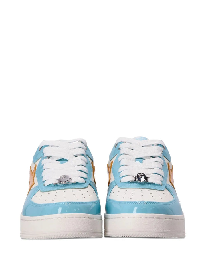 A Bathing Ape?Star Lightning Sneakers — Light Blue — Size US M 3.5 - US W 5 — Top View