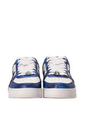 A Bathing Ape?Sta Logo-Patch Low-Top Sneakers — Blue — Size US M 3.5 - US W 5 — Top View
