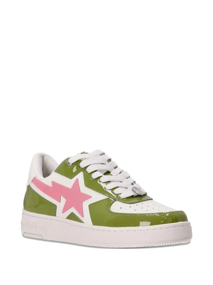 A Bathing Ape?Star-Lightning Sneakers — Green — Size US M 5.5 - US W 7 — Side View