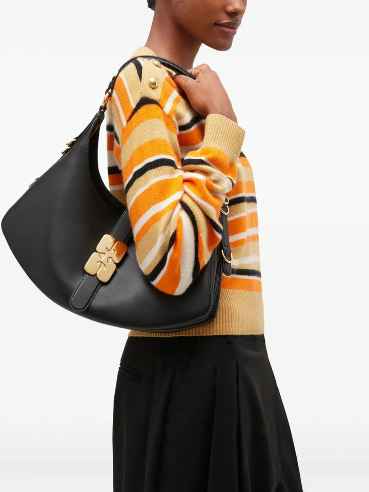 Ganni Crescent Shoulder Bag — Same as shown — Size One Size — Side View