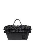 Ganni Ruffled Detail Shoulder Bag — Same as shown — Size One Size — Front View