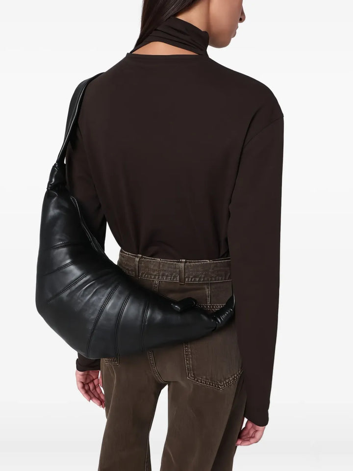 Lemaire Medium Croissant Leather Shoulder Bag — Same as shown — Size One Size — Side View