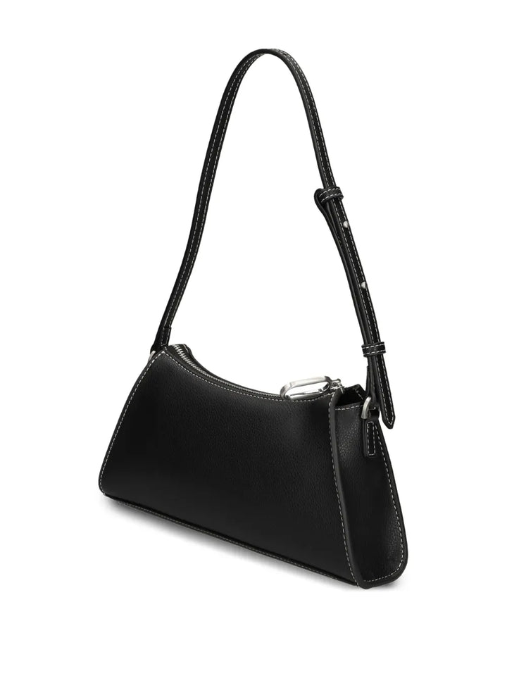 Karl Lagerfeld Jeans Zip Detail Curved Shoulder Bag — Same as shown — Size One Size — Back View