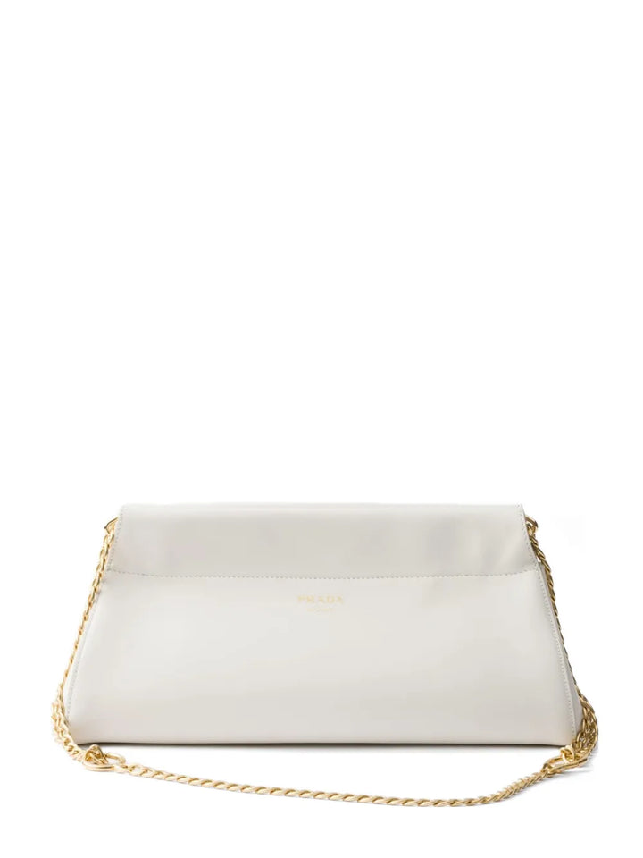 Prada Enchaine Chain Strap Leather Shoulder Bag — Same as shown — Size One Size — Front View