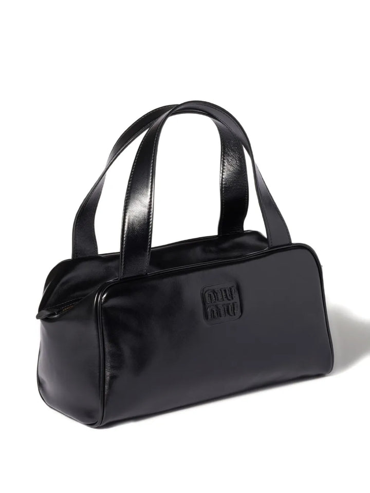 Miu Miu Leather Zipped Shoulder Bag — Same as shown — Size One Size — Back View