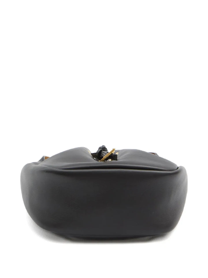 Saint Laurent Cassandre Drawstring Leather Shoulder Bag — Same as shown — Size One Size — Back View