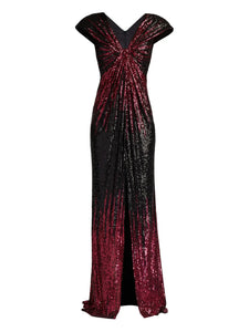 Tadashi Shoji Carys Gown Dress — Pink — Size XS — Front View