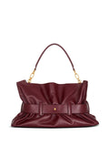 Balmain Medium Anthem Belted Gathered Leather Shoulder Bag — Same as shown — Size One Size — Back View