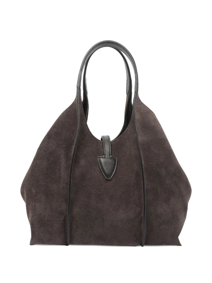 Tods Timeless Suede Leather T Buckle Shoulder Bag — Same as shown — Size One Size — Side View
