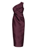 Solace London Kira One Shoulder Maxi Dress — Same as shown — Size XS — Front View