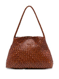 Dragon Diffusion Woven Leather Shoulder Bag — Same as shown — Size One Size — Front View