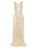 Saiid Kobeisy Embroidered Gown — Red — Size XS — Front View