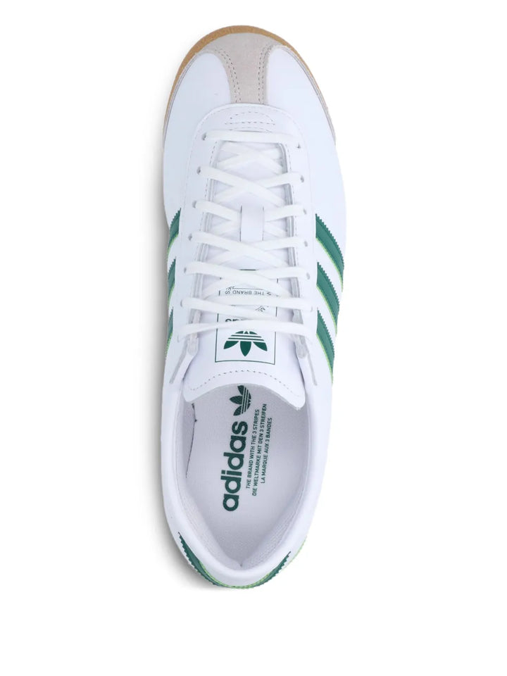 adidas 70S Italian Three-Stripe Leather Trainers — White — Size US M 10 - US W 11.5 — Back View