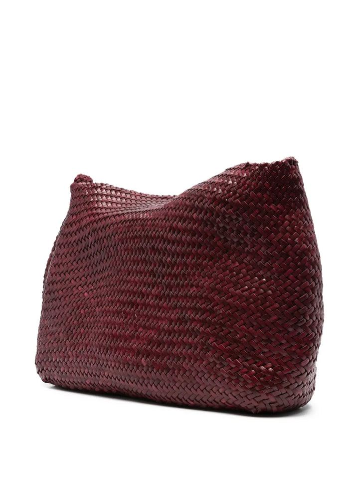 Dragon Diffusion Woven Leather Shoulder Bag — Same as shown — Size One Size — Back View