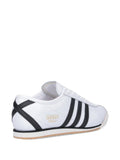 adidas 70S Italian Three-Stripe Leather Sneakers — White — Size US M 10 - US W 11.5 — Top View