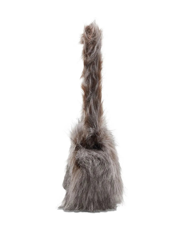 Diesel Faux Fur Top Handle Shoulder Bag — Same as shown — Size One Size — Top View