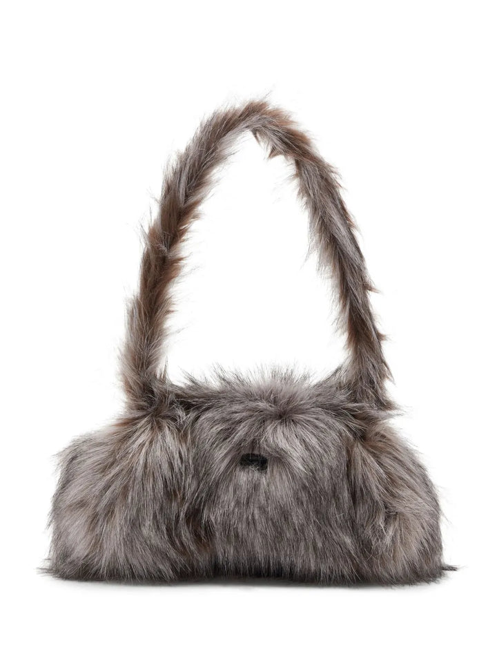 Diesel Faux Fur Top Handle Shoulder Bag — Same as shown — Size One Size — Front View
