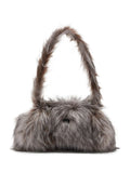 Diesel Faux Fur Top Handle Shoulder Bag — Same as shown — Size One Size — Front View