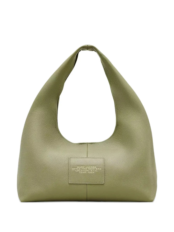 Marc Jacobs The Sack Logo Plaque Leather Shoulder Bag — Same as shown — Size One Size — Back View