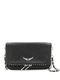 Zadigvoltaire Rock Leather Shoulder Bag — Same as shown — Size One Size — Front View