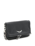 Zadigvoltaire Rock Leather Shoulder Bag — Same as shown — Size One Size — Detail View