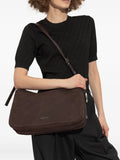 Michael Michael Kors Suede Leather Shoulder Bag — Same as shown — Size One Size — Side View