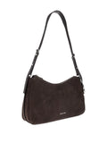 Michael Michael Kors Suede Leather Shoulder Bag — Same as shown — Size One Size — Top View